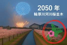 NPO法人桜を守り育てる会,桜並木,輪厚川